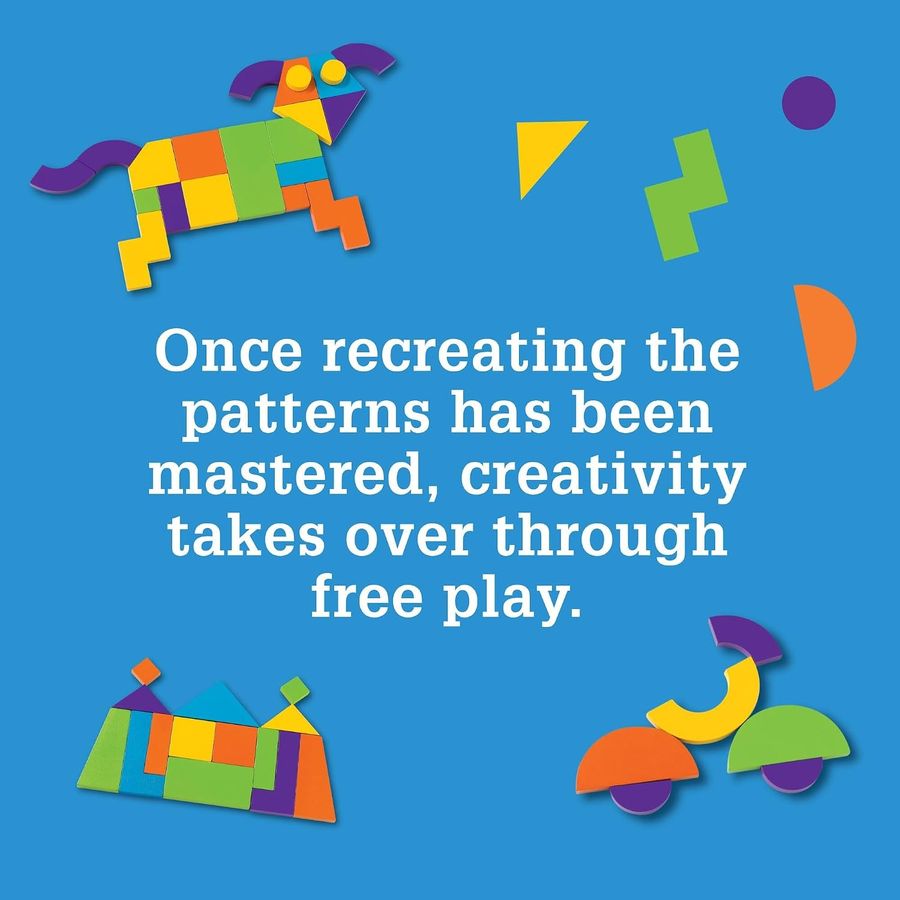 MindWare Imagination Magnets Wooden Pattern Blocks, view 6
