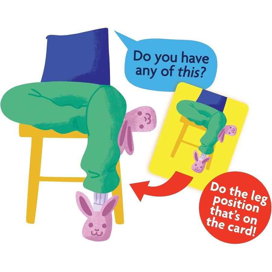 MindWare Legs Crossed Get-Up and Go-Fish Card Game, view 6
