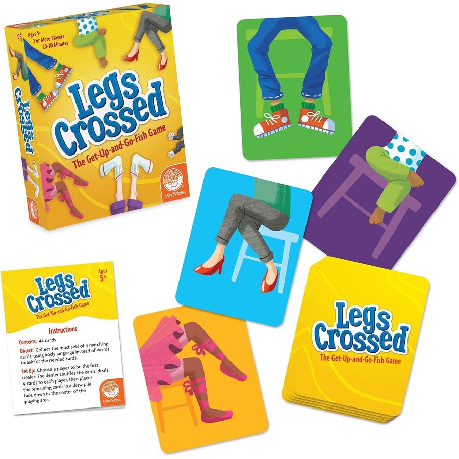 MindWare Legs Crossed Get-Up and Go-Fish Card Game