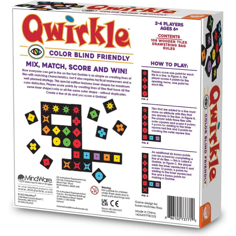 MindWare Qwirkle Color Blind Friendly Edition, view 6