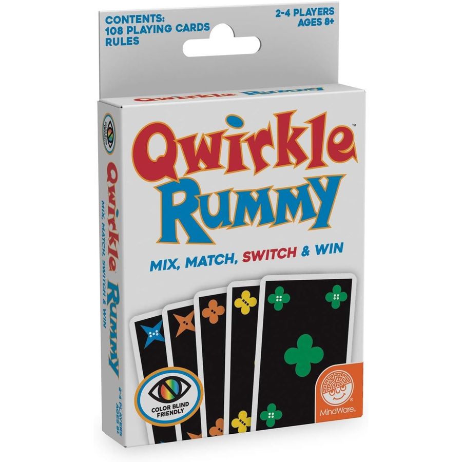 MindWare Qwirkle Rummy Color Blind Friendly Edition