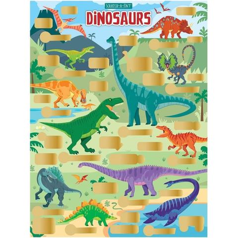 MindWare Scratch-A-Fact Dinosaur Poster