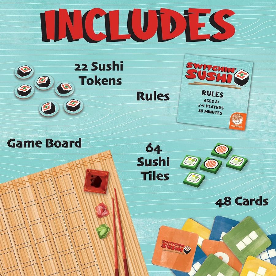 MindWare Switchin' Sushi Board Game, view 2