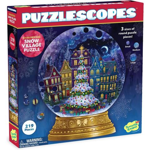 Peaceable Kingdom 3D Christmas Snow Globe Puzzle