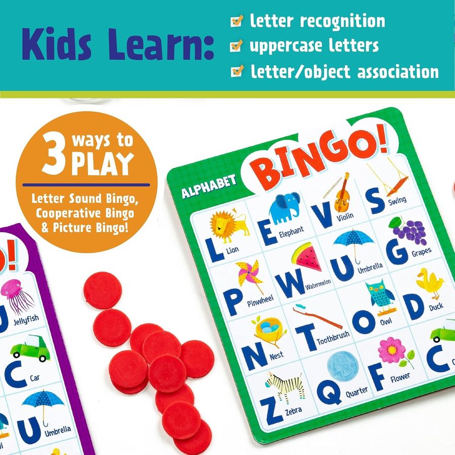 Peaceable Kingdom Alphabet Bingo Letter Learning Game, view 4