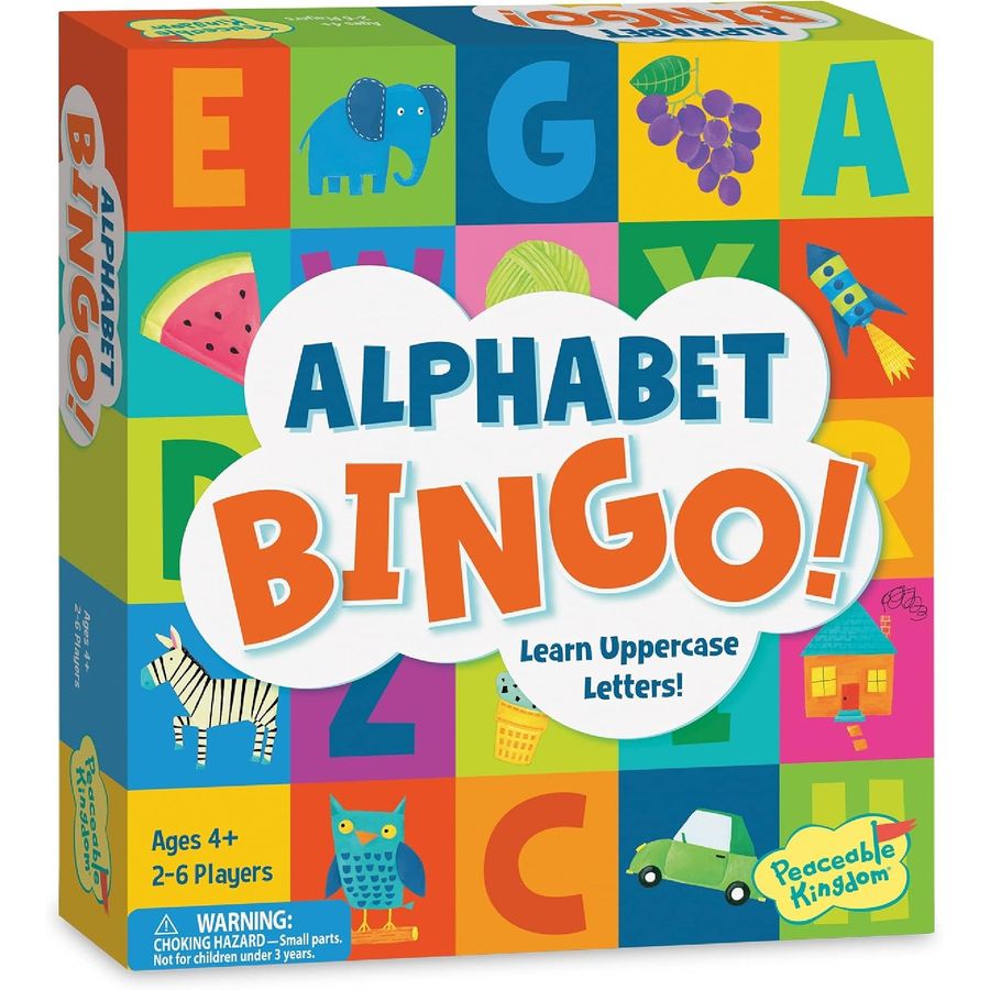 Peaceable Kingdom Alphabet Bingo Letter Learning Game