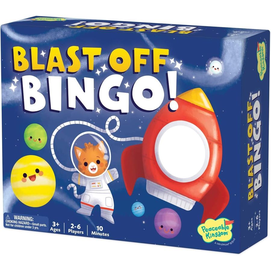 Peaceable Kingdom Blast-Off Bingo Color Matching Game, view 4
