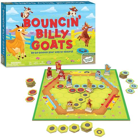 Peaceable Kingdom Bouncin' Billy Goats Board Game