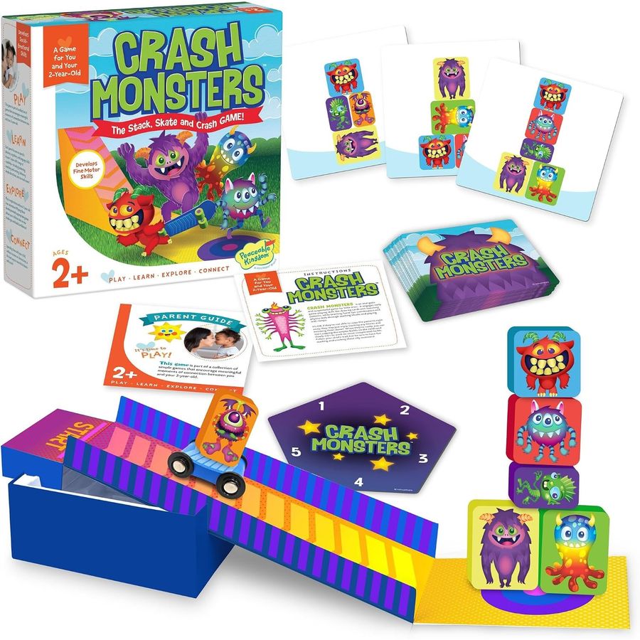 Peaceable Kingdom Crash Monsters Toddler Game
