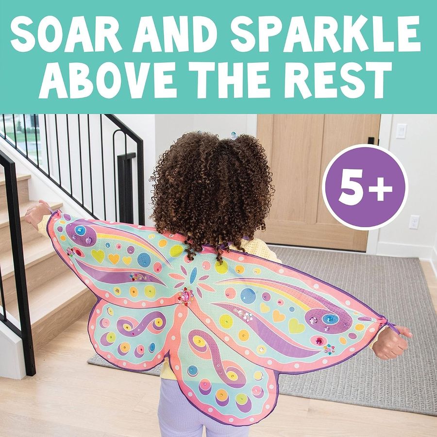 Peaceable Kingdom Cute & Custom Butterfly Wings Craft Kit, view 5