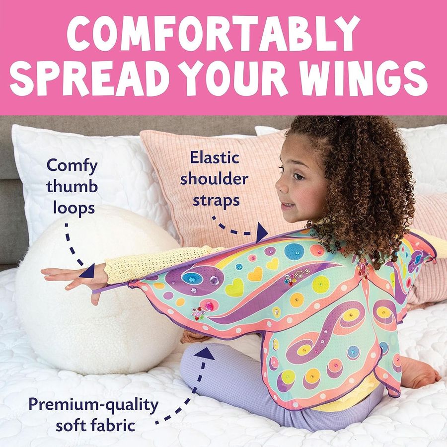 Peaceable Kingdom Cute & Custom Butterfly Wings Craft Kit, view 6