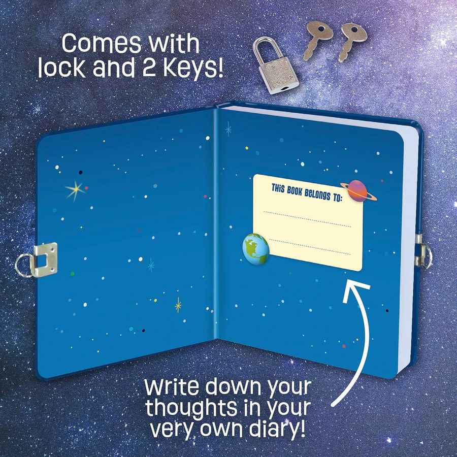 Peaceable Kingdom Deep Space Glow in the Dark Diary, view 3