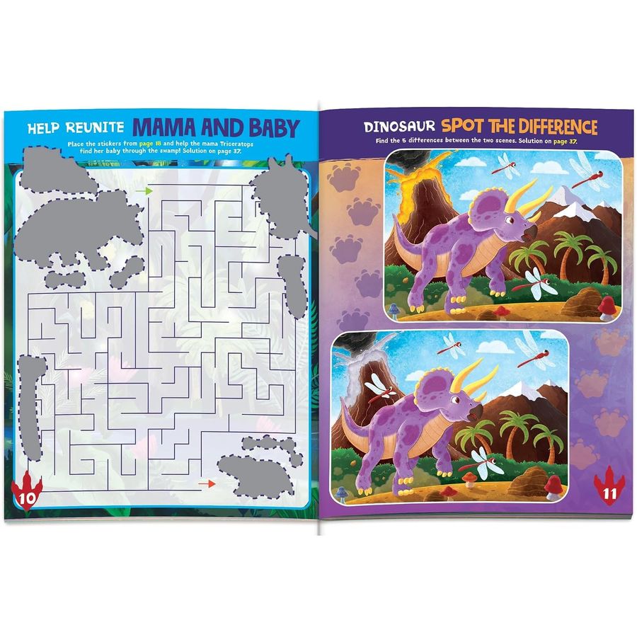 Peaceable Kingdom Dinosaur Sticker Activity Book, view 6
