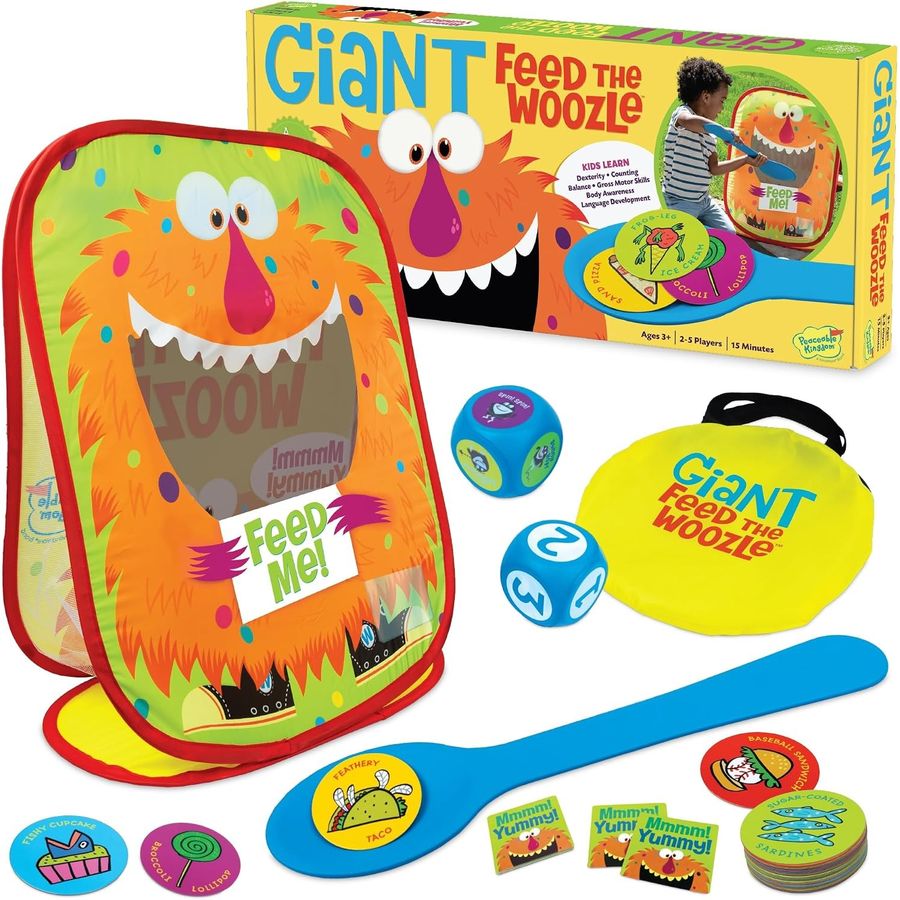 Peaceable Kingdom Giant Feed the Woozle Game