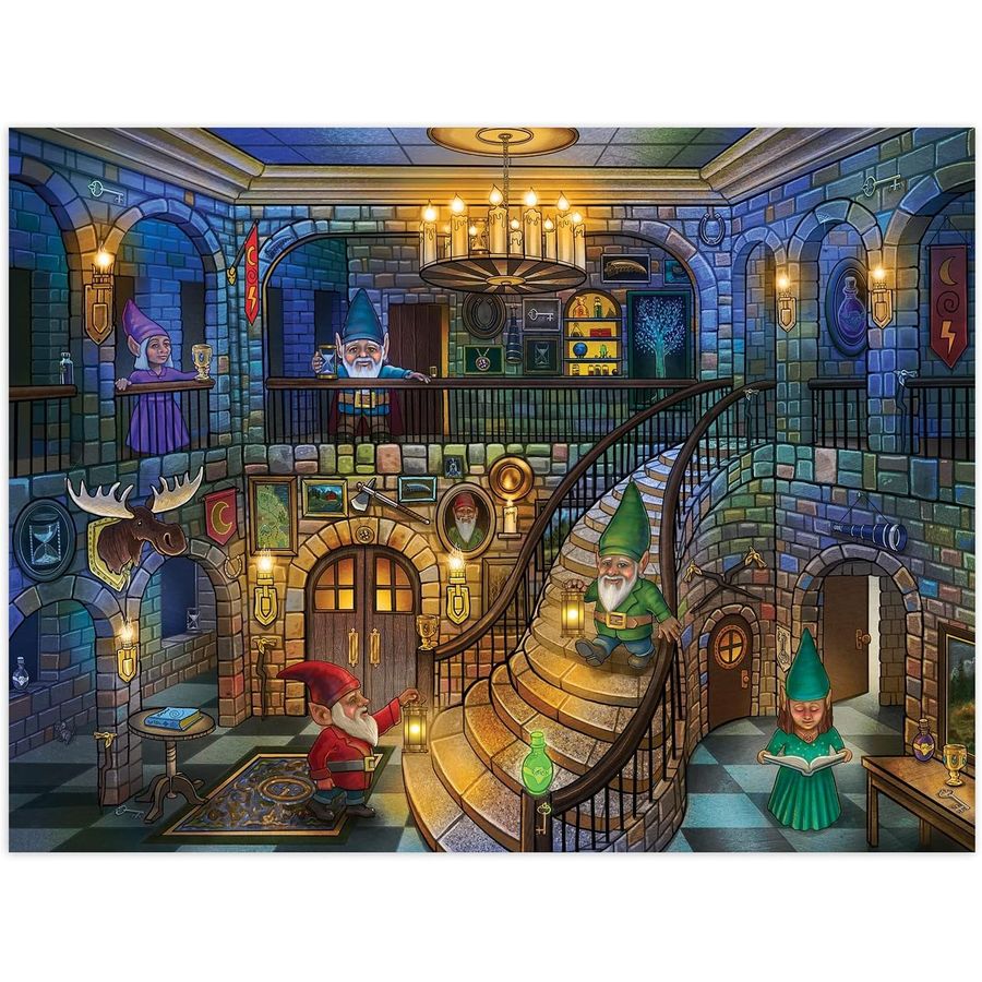 Peaceable Kingdom Gnome Seek and Find Glow Puzzle, view 4