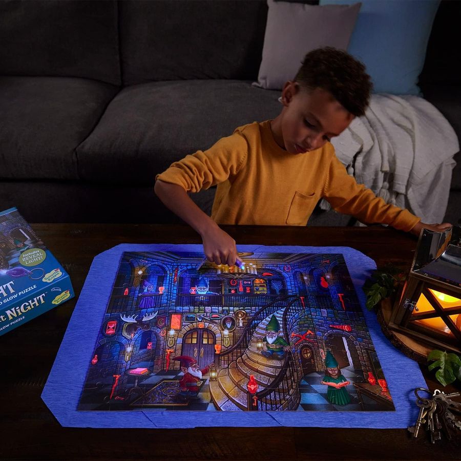 Peaceable Kingdom Gnome Seek and Find Glow Puzzle, view 6
