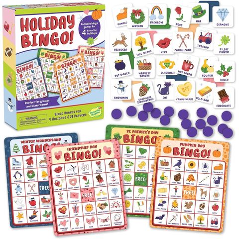 Peaceable Kingdom Holiday Bingo Set