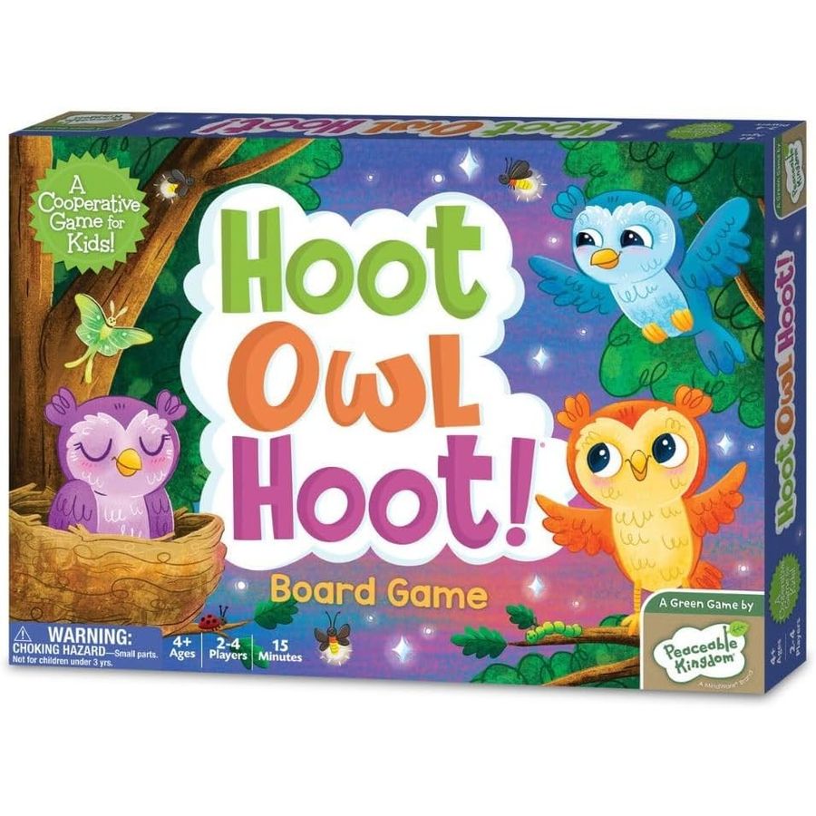 Peaceable Kingdom Hoot Owl Hoot cooperative game box