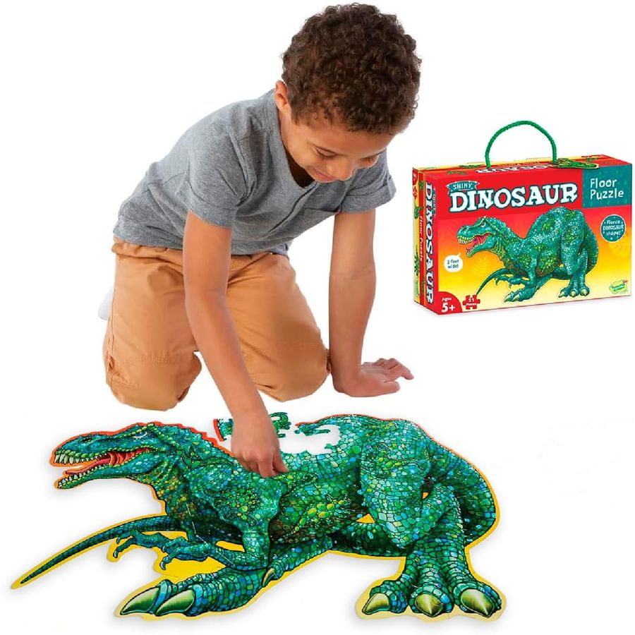 Peaceable Kingdom Jumbo Dinosaur Floor Puzzle, 51 Pieces