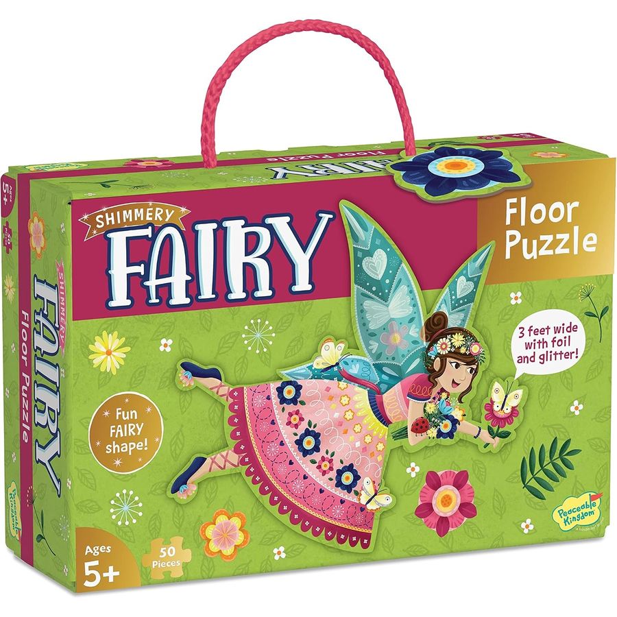 Peaceable Kingdom Jumbo Fairy Floor Puzzle, 50 Pieces, view 4