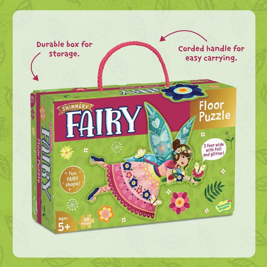 Peaceable Kingdom Jumbo Fairy Floor Puzzle, 50 Pieces, view 6