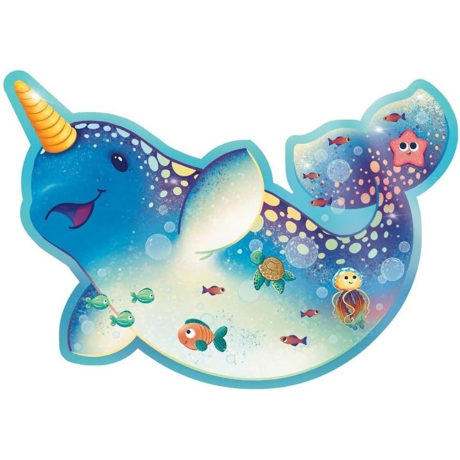Peaceable Kingdom Jumbo Narwhal Floor Puzzle, 42 Pieces, view 4