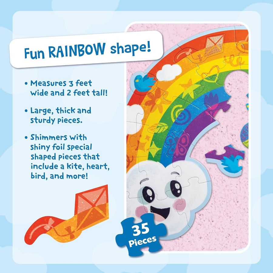 Peaceable Kingdom Jumbo Rainbow Floor Puzzle, 35 Pieces, view 5