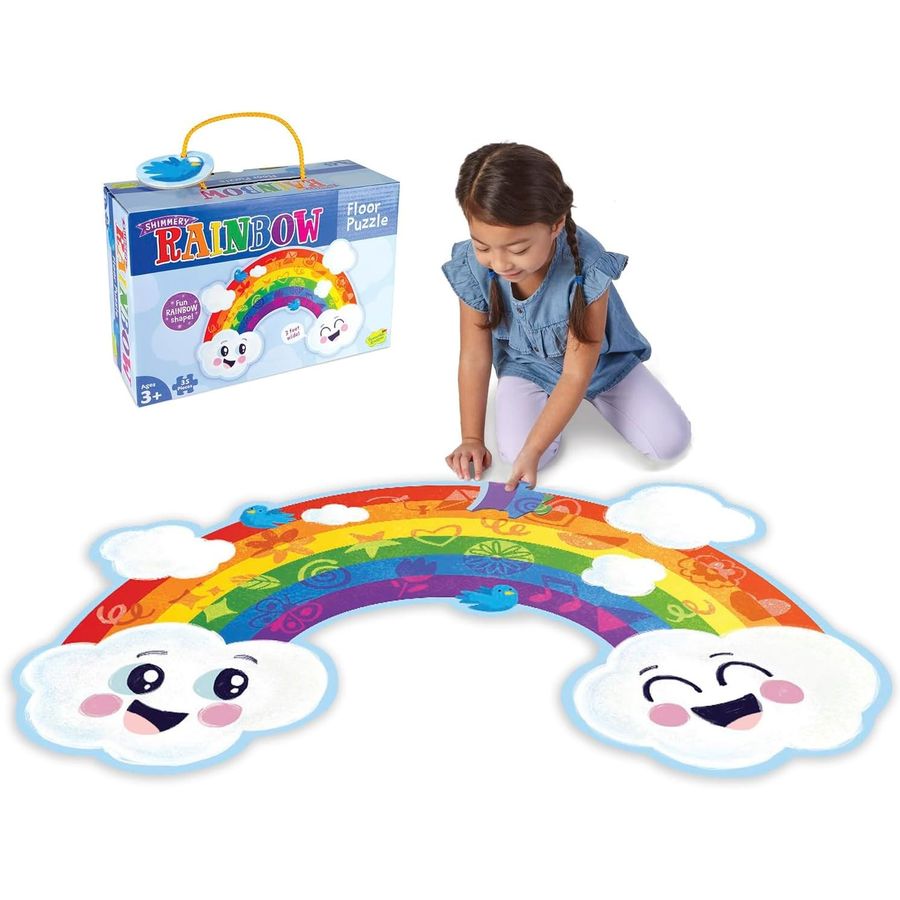 Peaceable Kingdom Jumbo Rainbow Floor Puzzle, 35 Pieces