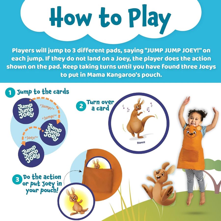 Peaceable Kingdom Jump Jump Joey Toddler Game, view 4