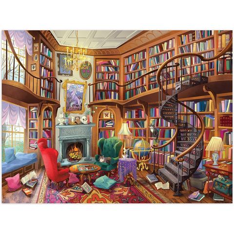 Peaceable Kingdom Library Pass Along Puzzle