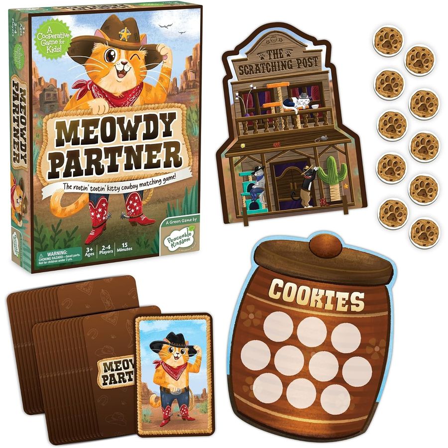 Peaceable Kingdom Meowdy Partner Cooperative Matching Game