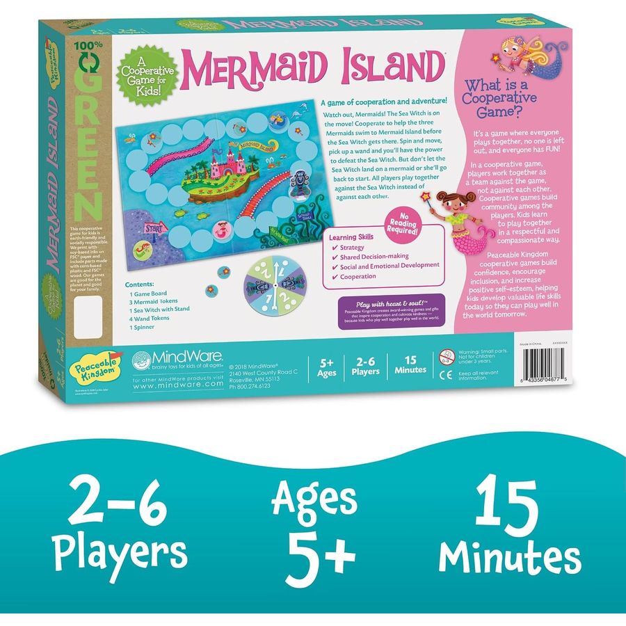 Peaceable Kingdom Mermaid Island Game, view 5