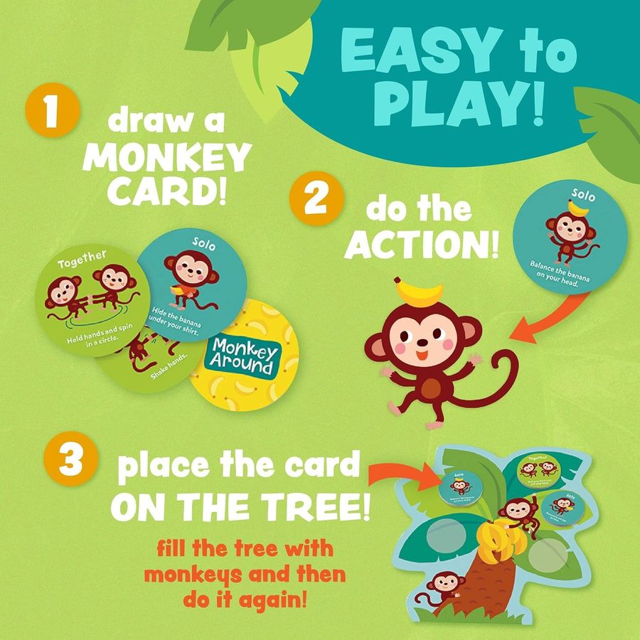 Peaceable Kingdom Monkey Around Toddler Game, view 3