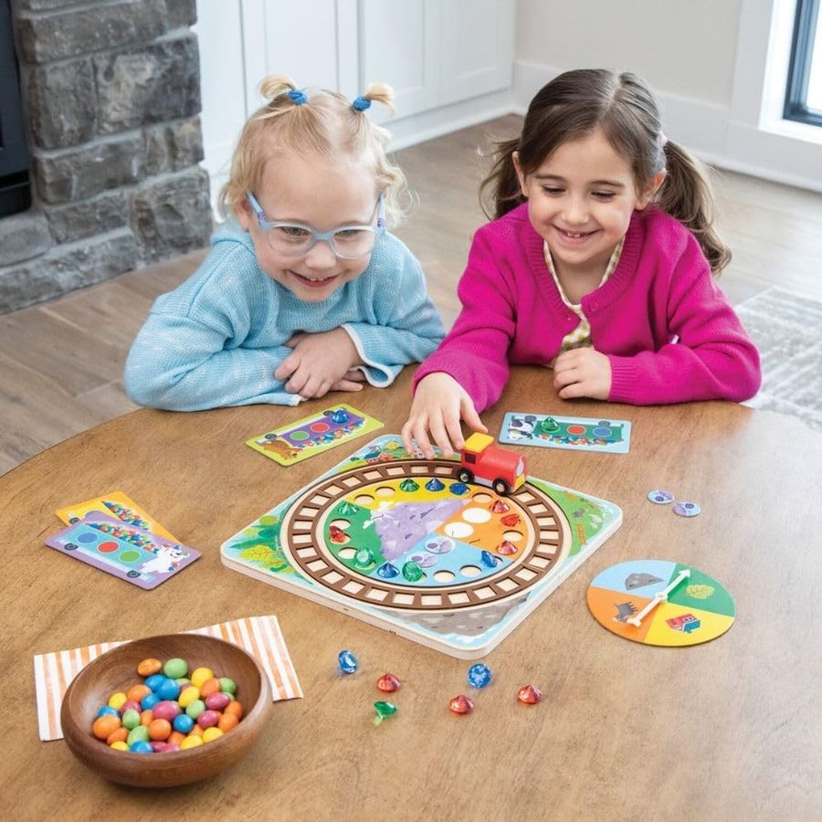 Peaceable Kingdom Round the Mountain Cooperative Board Game, view 2