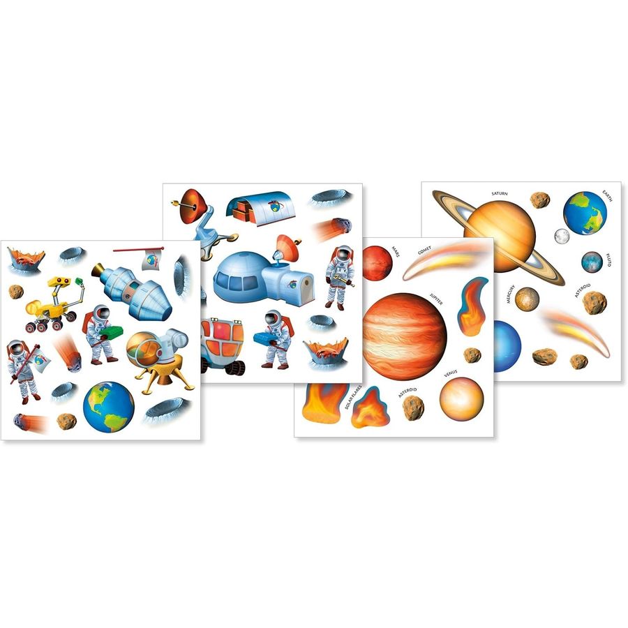 Peaceable Kingdom Space Adventure Reusable Sticker Tote, view 3