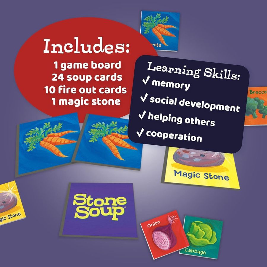 Peaceable Kingdom Stone Soup Cooperative Memory Game, view 5