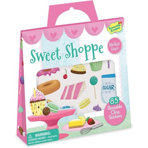 Peaceable Kingdom Sweet Shoppe Reusable Sticker Tote