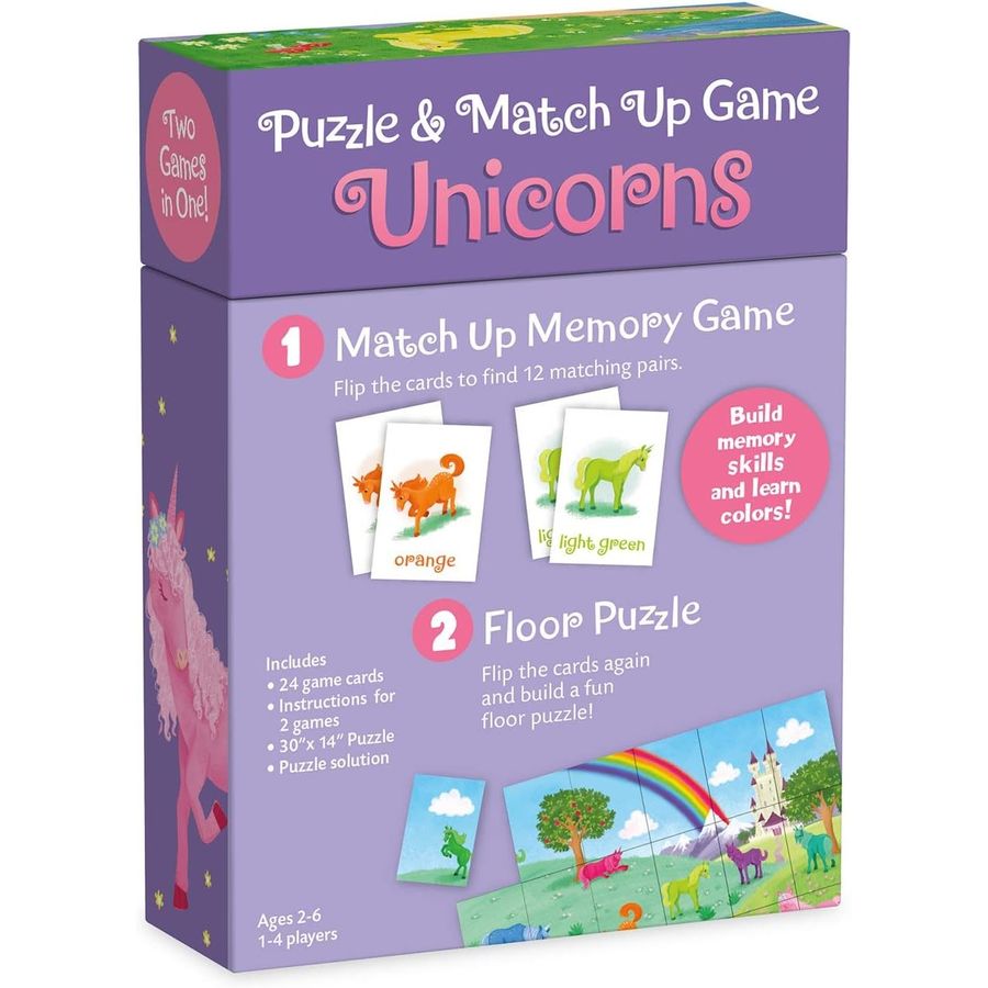 Peaceable Kingdom Unicorn Puzzle and Match Up Game, view 6