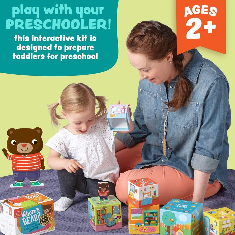 Peaceable Kingdom Where's Bear Stacking Game, view 2