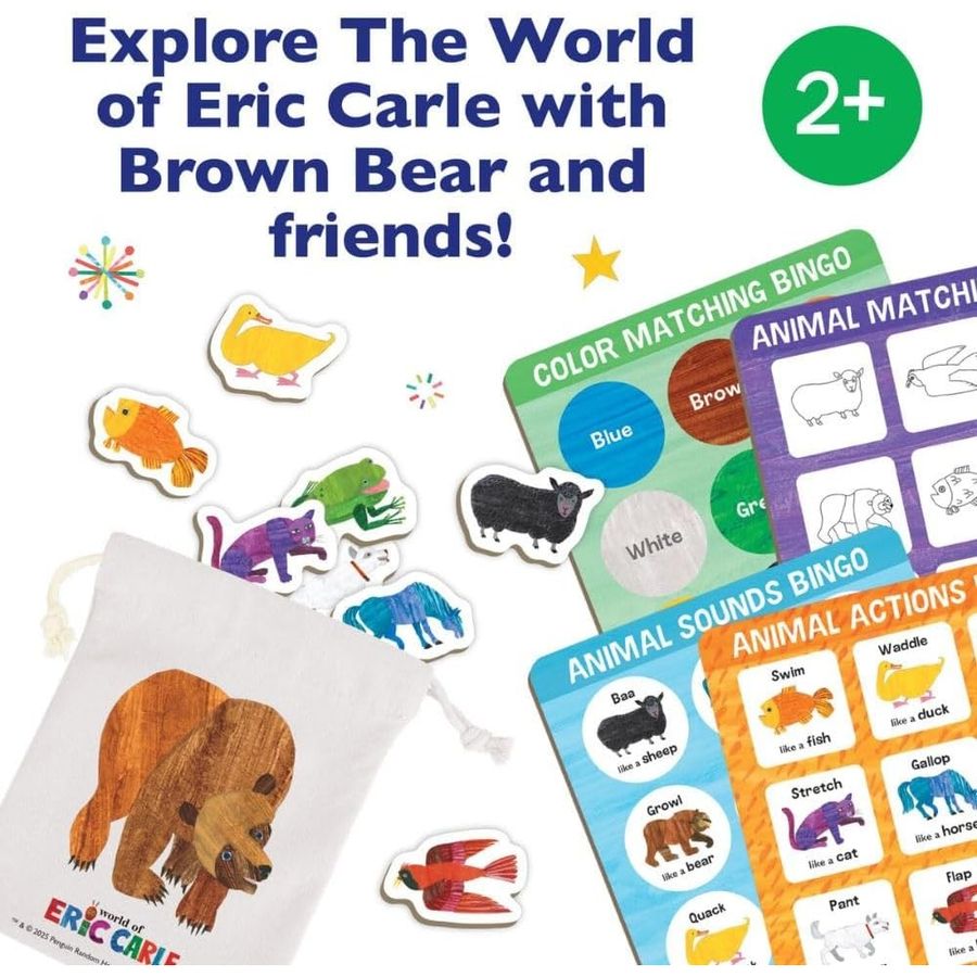 Peaceable Kingdom World of Eric Carle Brown Bear Bingo Game, view 5